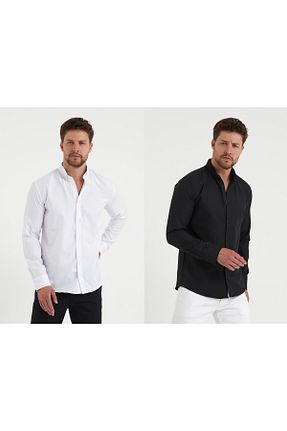 پیراهن مشکی مردانه اسلیم فیت CLIPMAN - کد 672963884