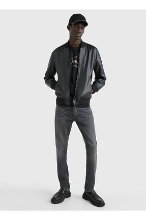 شلوار جین مشکی مردانه پاچه لوله تفنگی Tommy Hilfiger - کد 672660000