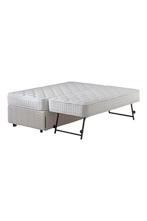 تختخواب جک دار طوسی پارچه Pony Yatak - کد 6536207