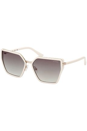 عینک آفتابی سفید زنانه 59 Guess - کد 673161222