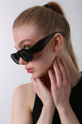 عینک آفتابی مشکی زنانه 52 UV400 کد 673863486
