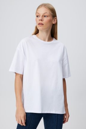 تی شرت سفید زنانه کد 673935508