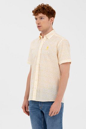 پیراهن زرد مردانه رگولار U.S. Polo Assn. - کد 674363258