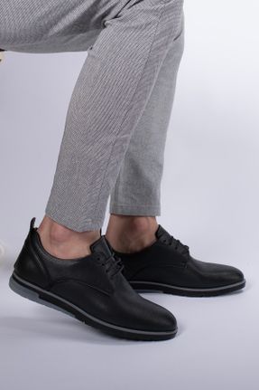 کفش کژوال مشکی مردانه جیر پاشنه کوتاه ( 4 - 1 cm ) پاشنه ساده کد 674511574