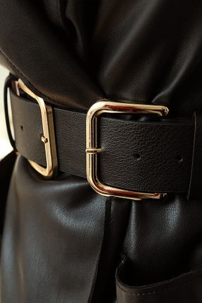 کمربند مشکی زنانه چرم مصنوعی TRENDY ACCESSORY - کد 87863159