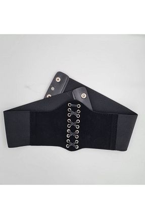 کمربند مشکی زنانه چرم مصنوعی Allen Accessories - کد 88090597