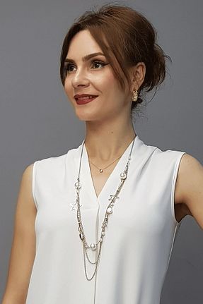 بلوز نباتی زنانه ساده ÖNDER ÖZSOY - کد 387366347