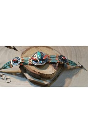 دستبند نقره آبی زنانه 925 عیار SEZGİNLER GÜMÜŞ EVİ - کد 88825492