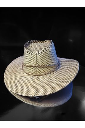 کلاه بژ زنانه حصیری کد 673418173