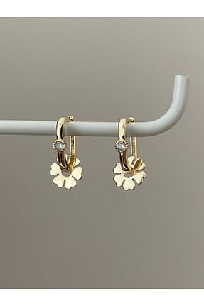گوشواره استیل (فولاد) طلائی زنانه استیل (فولاد) ZWEIG - کد 666235578