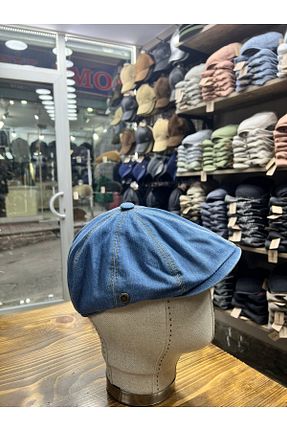 کلاه آبی مردانه پنبه ای Melik şapka - کد 81185677
