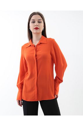 پیراهن قرمز زنانه رگولار LAVİNİST - کد 349242827