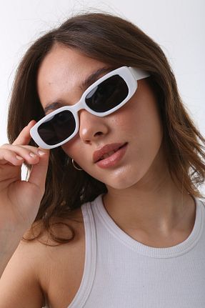 عینک آفتابی سفید زنانه UV400 ModaLand - کد 674081425