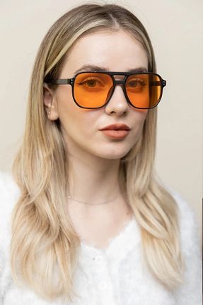 عینک آفتابی نارنجی زنانه UV400 LOOKUP NEW - کد 674303734