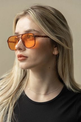 عینک آفتابی نارنجی زنانه UV400 LOOKUP NEW - کد 674303877