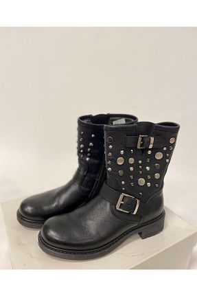 بوت / نیم بوت مشکی بچه گانه چرم خالص Tomstore - کد 674346885