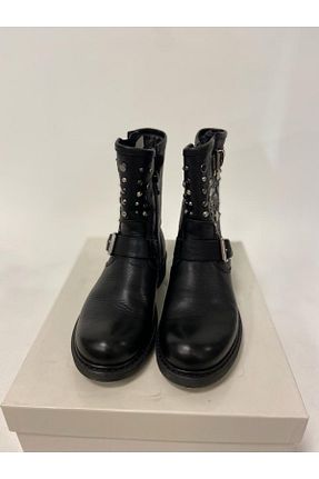 بوت / نیم بوت مشکی بچه گانه چرم خالص Tomstore - کد 674346885
