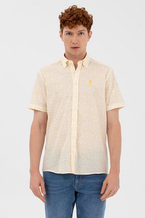 پیراهن زرد مردانه رگولار U.S. Polo Assn. - کد 674363258