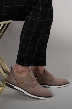 کفش کژوال قهوه ای مردانه جیر پاشنه کوتاه ( 4 - 1 cm ) پاشنه ساده کد 674520267