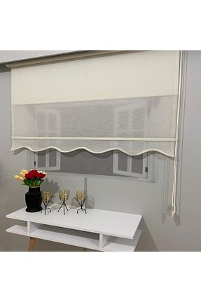 پرده کشوئی سفید کلاسیک Stor CEYHAN STORE - کد 674088492