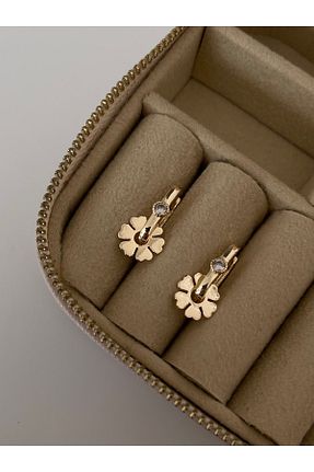 گوشواره استیل (فولاد) طلائی زنانه استیل (فولاد) ZWEIG - کد 666235578