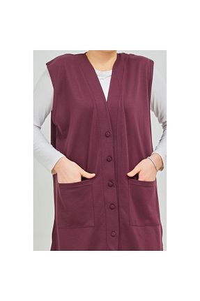 جلیقه بنفش زنانه سایز بزرگ Fresh&Moda - کد 674238400