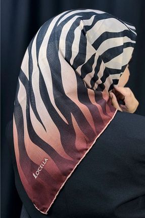 روسری نارنجی پنبه ای locella - کد 674240750