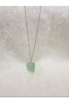 گردنبند جواهر سبز زنانه سنگی کد 674266456