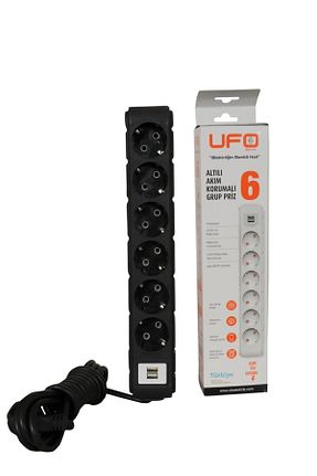 کابل افزودنی پریز گروهی سفید 6 UFO - کد 674291573