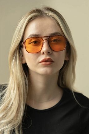 عینک آفتابی نارنجی زنانه UV400 LOOKUP NEW - کد 674303877