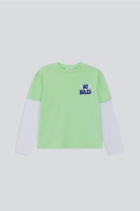 تی شرت سبز بچه گانه کد 674352136