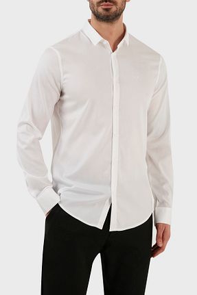 پیراهن سفید مردانه رگولار Armani Exchange - کد 674415498