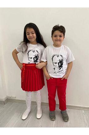 ست بالاتنه و پائین تنه سفید بچه گانه بافتنی Nacar - کد 674574289
