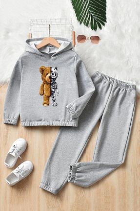 ست کرمکن اسپرت طوسی بچه گانه %100 پنبه Muwen Butik - کد 674181674