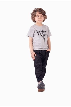 ست بالاتنه و پائین تنه طوسی بچه گانه بافتنی Snoop Kids - کد 674192828