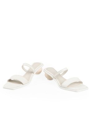دمپائی بژ زنانه چرم خالص NOVEMBER SHOES - کد 674922798