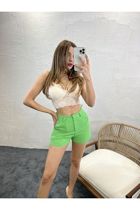 شلوارک و برمودا سبز زنانه اسلیم Fame - کد 674937099