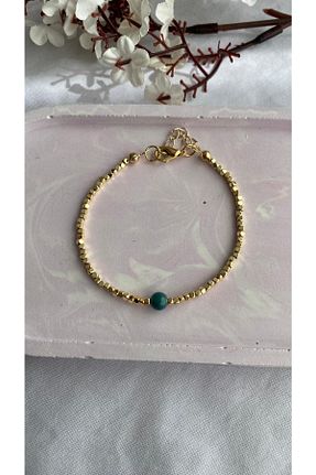 دستبند جواهر طلائی زنانه سنگ طبیعی PelvedDesign - کد 675193958