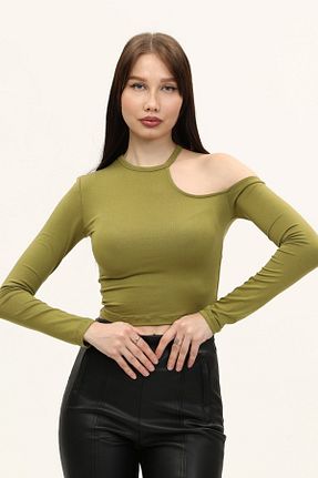بلوز سبز زنانه ساده LAENT - کد 675204772
