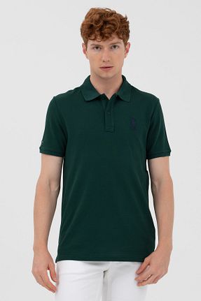 پولوشرت سبز مردانه پنبه ای U.S. Polo Assn. - کد 675499472