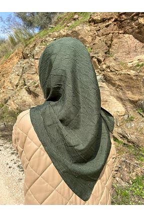 روسری خاکی پنبه ای PEMİRA - کد 675701545
