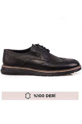 کفش کلاسیک مشکی مردانه چرم خالص maximoda - کد 675826308