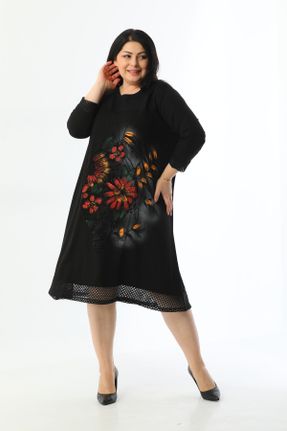 لباس مشکی زنانه ویسکون سایز بزرگ پارچه کد 675449040