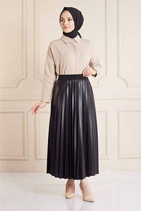 دامن حجاب مشکی زنانه جین Trend Promosyon - کد 676042082