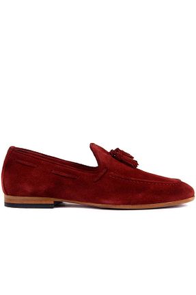 کفش کژوال زرشکی مردانه چرم خالص Sail Lakers - کد 6391354