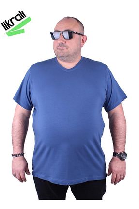 تیشرت سایز بزرگ سرمه ای مردانه سایز بزرگ MocGrande - کد 675299768