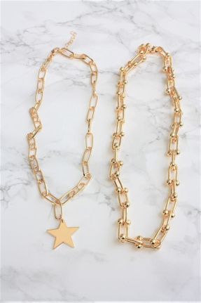 گردنبند جواهر طلائی زنانه پوشش لاکی کد 39594191
