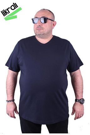 تیشرت سایز بزرگ سرمه ای مردانه سایز بزرگ Starbattal - کد 675665980