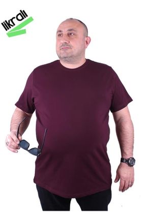 تی شرت بنفش مردانه سایز بزرگ کد 675671428