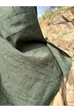 روسری خاکی پنبه ای PEMİRA - کد 675701545